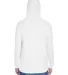 J America 8228 Hooded Game Day Jersey T-Shirt WHITE back view