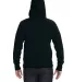 J America 8231 Sport Lace Jersey Hooded Pullover T BLACK back view