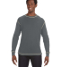 J America 8238 Vintage Long Sleeve Thermal T-Shirt in Chrl htr/ vnt wh front view