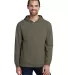 Anvil 73500 French Terry Unisex Hooded Pullover HTHR CITY GREEN front view