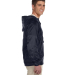 Harriton M750 Adult Packable Nylon Jacket in Navy side view