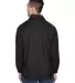 Harriton M775 Adult Nylon Staff Jacket BLACK back view