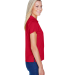 Harriton M315W Ladies' 4 oz. Polytech Polo in Red side view