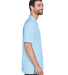 Harriton M570 Men's Bahama Cord Camp Shirt in Cloud blue side view