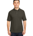 Harriton M200 Men's 6 oz. Ringspun Cotton Piqué S in Black front view