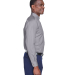 Harriton M500T Men's Tall Easy Blend™ Long-Sleev in Dark grey side view