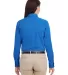 Harriton M581W Ladies' Foundation 100% Cotton Long FRENCH BLUE back view