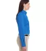 Harriton M581W Ladies' Foundation 100% Cotton Long FRENCH BLUE side view