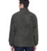 Harriton M990T Men's Tall 8 oz. Full-Zip Fleece in Charcoal back view