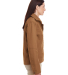 Harriton M705W Ladies' Auxiliary Canvas Work Jacke in Duck brown side view