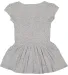 Rabbit Skins 5320 Infant Baby Rib Dress in Heather back view