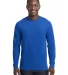 Next Level Apparel 6411 Unisex Sueded Long Sleeve  in Royal front view