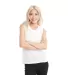 Next Level Apparel 5013 Women's Festival Muscle Ta in White front view