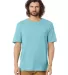 Alternative Apparel 1010 The Outsider Tee in Aqua front view