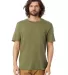 Alternative Apparel 1010 The Outsider Tee in Army green front view