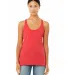BELLA 8430 Womens Tri-blend Racerback Tank in Red triblend front view