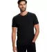 2400 US Blanks Adult Jersey Knit T-Shirt in Black front view