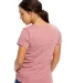 0222 US Blanks Ladies Triblend T-Shirt in Tri red back view