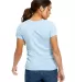 0222 US Blanks Ladies Triblend T-Shirt in Tri light blue back view