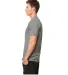 Next Level Apparel 4600 Eco Heavyweight Tee in Drk heather gray side view