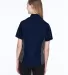 North End 77042 Ladies' Fuse Colorblock Twill Shir CLASC NAVY/ CRBN back view