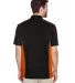 North End 87042 Men's Fuse Colorblock Twill Shirt BLACK/ ORANGE back view