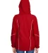 North End 78196 Ladies' Angle 3-in-1 Jacket with B CLASSIC RED back view