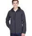 North End 88166 Men's Prospect Two-Layer Fleece Bo FOSSIL GREY front view