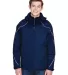 North End 88196 Men's Angle 3-in-1 Jacket with Bon NIGHT front view