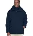 North End 88007 Adult 3-in-1 Parka with Dobby Trim MIDNIGHT NAVY front view