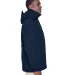 North End 88007 Adult 3-in-1 Parka with Dobby Trim MIDNIGHT NAVY side view