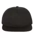 Yupoong-Flex Fit 6502 Unstructured Five-Panel Snap BLACK front view