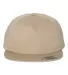 Yupoong-Flex Fit 6502 Unstructured Five-Panel Snap KHAKI front view