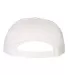 Yupoong-Flex Fit 6502 Unstructured Five-Panel Snap WHITE back view