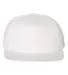 Yupoong-Flex Fit 6502 Unstructured Five-Panel Snap WHITE front view