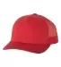 Yupoong-Flex Fit 6506 Retro Snapback Trucker Cap RED side view