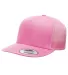Yupoong-Flex Fit 6006 Five-Panel Classic Trucker C PINK front view