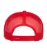 Yupoong-Flex Fit 6006 Five-Panel Classic Trucker C RED back view
