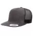 Yupoong-Flex Fit 6006 Five-Panel Classic Trucker C CHARCOAL front view