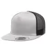Yupoong-Flex Fit 6006 Five-Panel Classic Trucker C SILVER/ BLACK front view