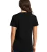 Next Level Apparel 3940 Ladies' Relaxed V-Neck T-S in Black back view