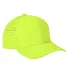 Big Accessories BA537 Performance Perforated Cap in Neon yellow front view