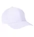 Big Accessories BA537 Performance Perforated Cap in White front view