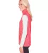 J America 8625 Cosmic Fleece Women's Vest FRE CRL/ MAGENTA side view