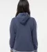 J America 8651 Relay Women's Hooded Pullover Sweat NAVY back view