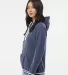 J America 8651 Relay Women's Hooded Pullover Sweat NAVY side view