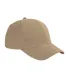 BX002 Big Accessories 6-Panel Brushed Twill Struct in Khaki front view