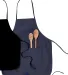 APR52 Big Accessories Two-Pocket 28" Apron in Navy front view