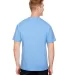 A4 Apparel N3381 Adult  Topflight Heather Performa in Light blue back view