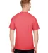 A4 Apparel N3381 Adult  Topflight Heather Performa in Scarlet back view